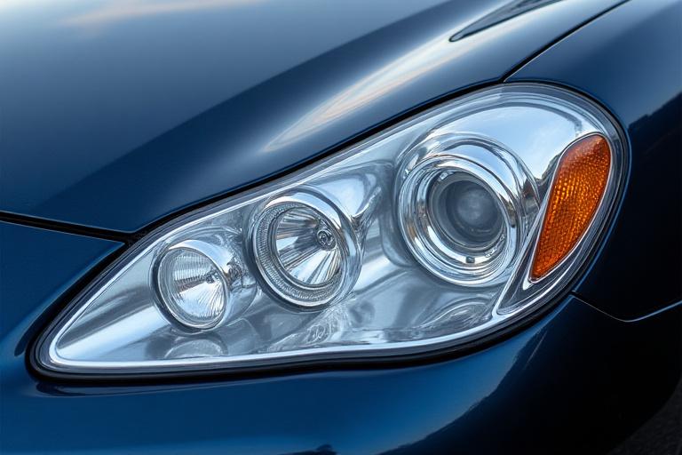 Faro anteriore tornato trasparente e brillante